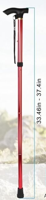 Folding Trekking Pole – Adjustable Walking Stick for Hiking, Camping, Outdoor Travel - Image 2