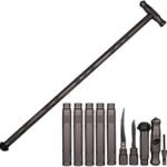 Multi-Purpo Tactical Trekking Pole, 5-Part Asmbly, Modular Design with Built-in Tools