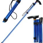 Collapsible Walking Stick, Lightweight Cane for Men & Women, Adjustable  Trekking Poles, Balance Canes, Folding Walking Sticks for Hiking, Gear, Gifts for niors