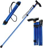 Collapsible Walking Stick, Lightweight Cane for Men & Women, Adjustable  Trekking Poles, Balance Canes, Folding Walking Sticks for Hiking, Gear, Gifts for niors