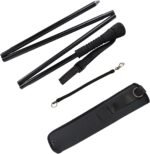 Fold-able Wading Staff lf-Adjustable Locking System New Safe No Need to Adjust Center Core with Neoprene Pouch Fly Fishing Wading Stick