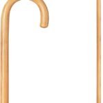 Wooden Walking Cane, Round Handle Wood Cane with Natural Ash Finish and Rubber Tip, Traditional Style Walking Stick for Men and Women, 36 Inch Height, 7/8 Inch Diameter Natural Ash Finish