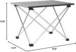Small Folding Camping Table with Aluminum Table Top, Beach Table for Sand with Carrying Bag,Prefect for Outdoor,Picnic,BBQ,Cooking,Festival - Image 2