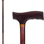 Lightweight Aluminum Adjustable Walking Cane with Derby-Top Handle for Men and Women