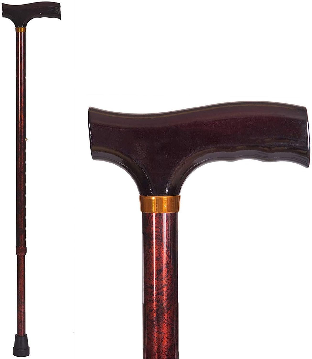 61QPrKooxtL._AC_SL1500_.jpg Lightweight Aluminum Adjustable Walking Cane with Derby-Top Handle for Men and Women - Image 1