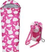 Kids Sleeping Bags - Camping Sleeping Bags with Carry Bag - Compact Sleeping Bag for Hiking, Backpacking 3 Season Warm & Cool Weather, Lightweight Waterproof Outdoor Travel for Boys Girls