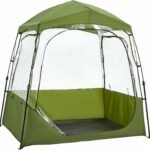 1-4 Person Sports Tent, All Weather Pod with 540° Clear View, Waterproof Pod with Carrying Bag, Easy Setup, Portable Sports Tent Pop Up Shelter for Soccer Games, Fishing & Outdoor Events