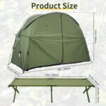 Cot Tent,Foldable Camping Cot with Tent,Portable Single Sleeping Camping Bed with Carry Bag,Versatile for Solo Campers and Outdoor Relaxation - Image 2
