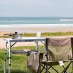 Small Folding Table 2FT Lightweight Portable Aluminum Camping Table for Picnic and Camping Mini Foldable with Adjustable Extended Height,Silver - Image 2