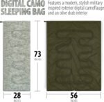 Sleeping Bag, 28 x 73", Olive Drab - Image 2